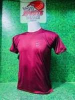 NIKE T SHIRT (DRI-FIT) MAROON