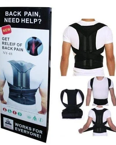 BACK PAIN POSTURE CORRECTOR SHOULDER BRACE BACK SUPPORT BELT (FREE SIZE)