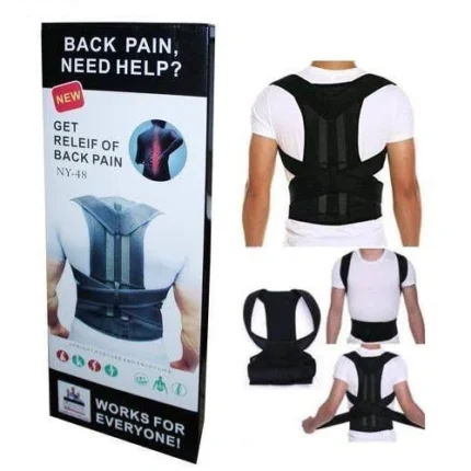 BACK PAIN POSTURE CORRECTOR SHOULDER BRACE BACK SUPPORT BELT (FREE SIZE)